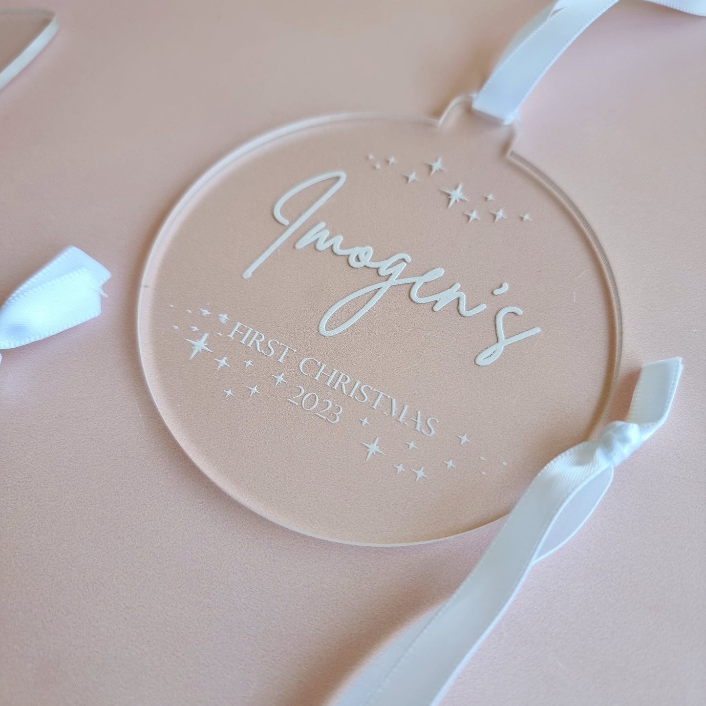 Christmas Tree Decoration ~ First Christmas as Mr & Mrs