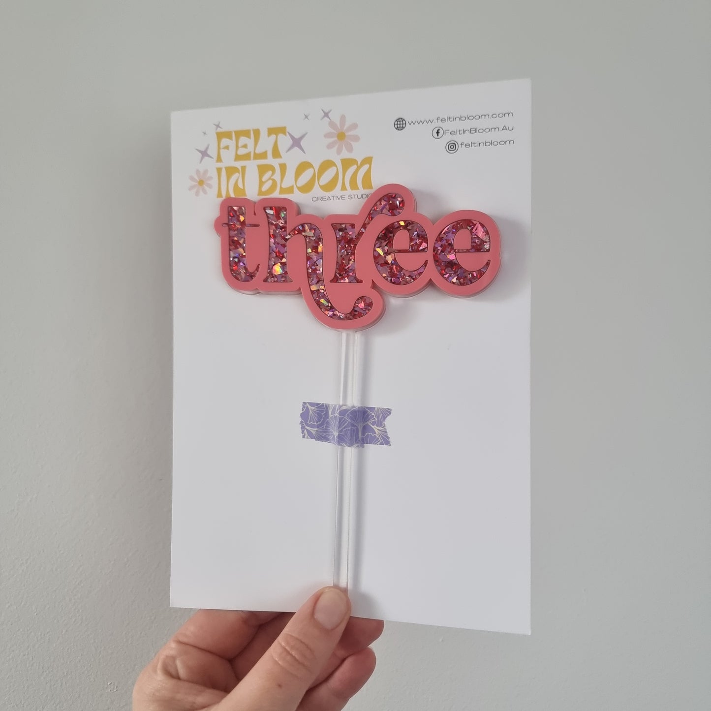 Number topper ~ Three