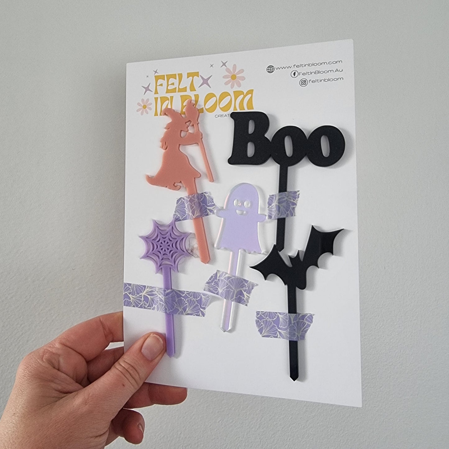 Halloween cake picks set of 5