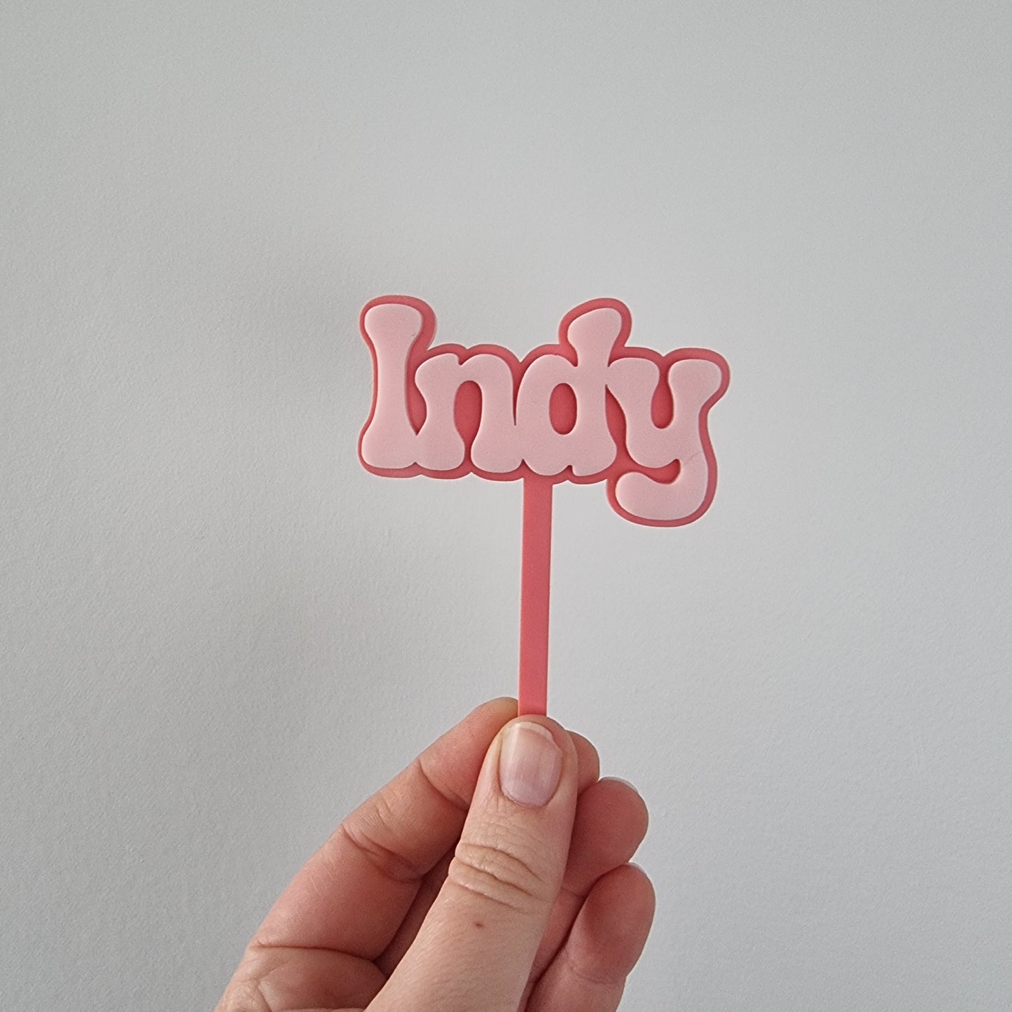 Mini name topper ~ Indy
