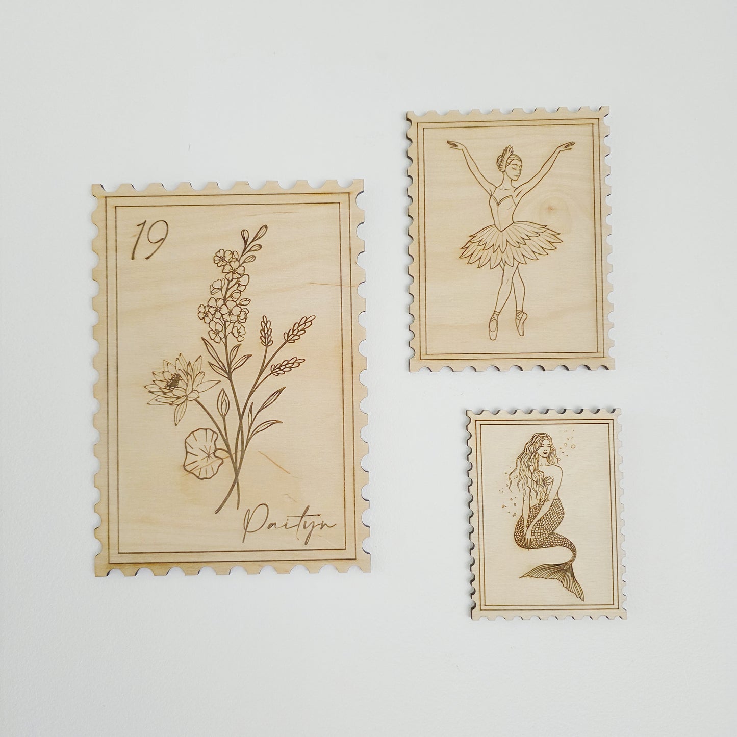 Stamp Trio ~ Birth Flower