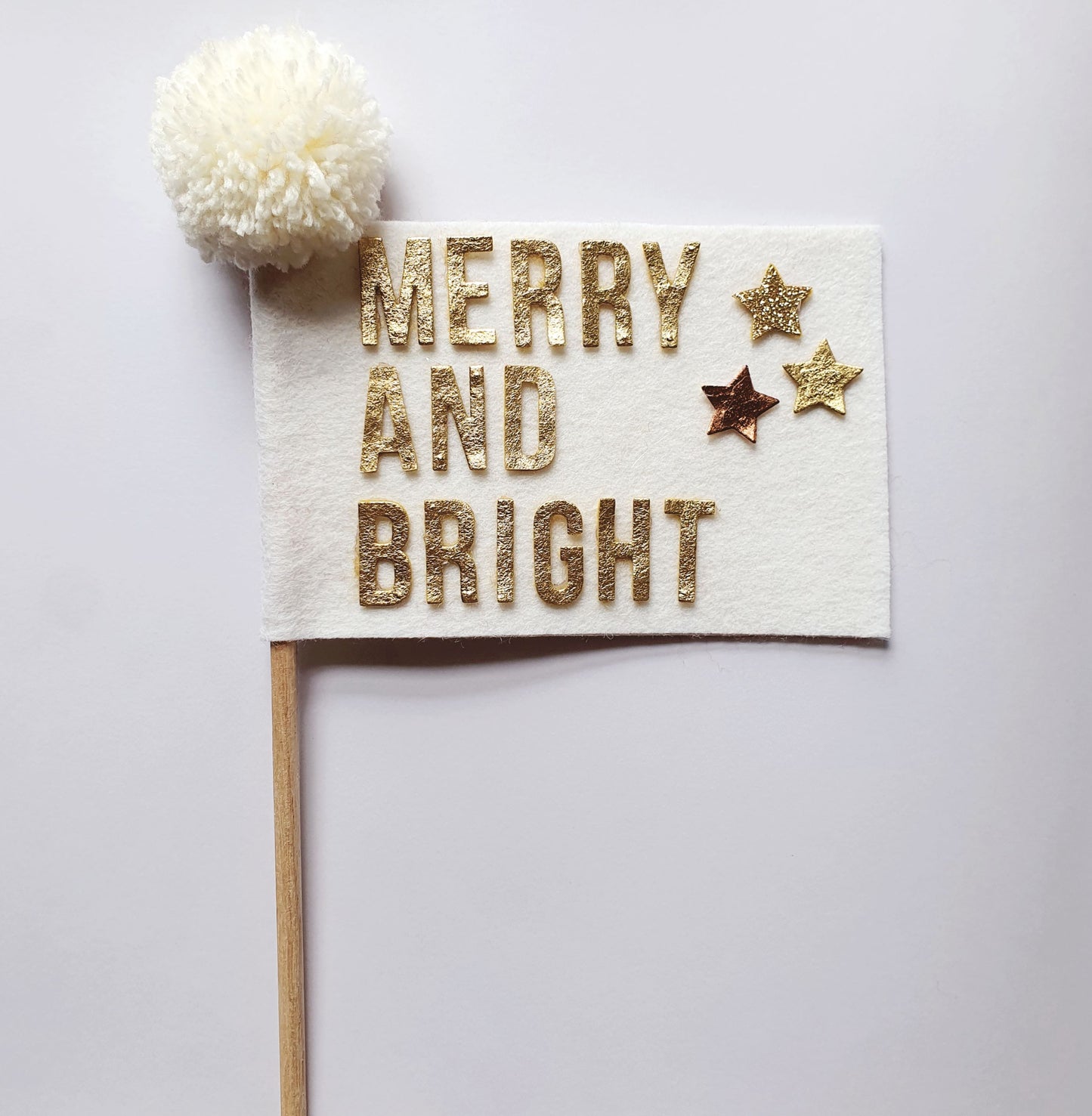 Christmas Pennant/Flag Wand