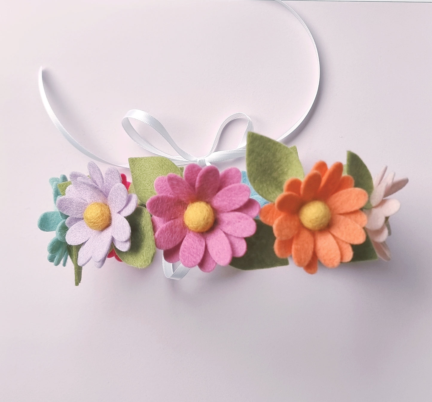 Rainbow Daisy Chain Flower Crown
