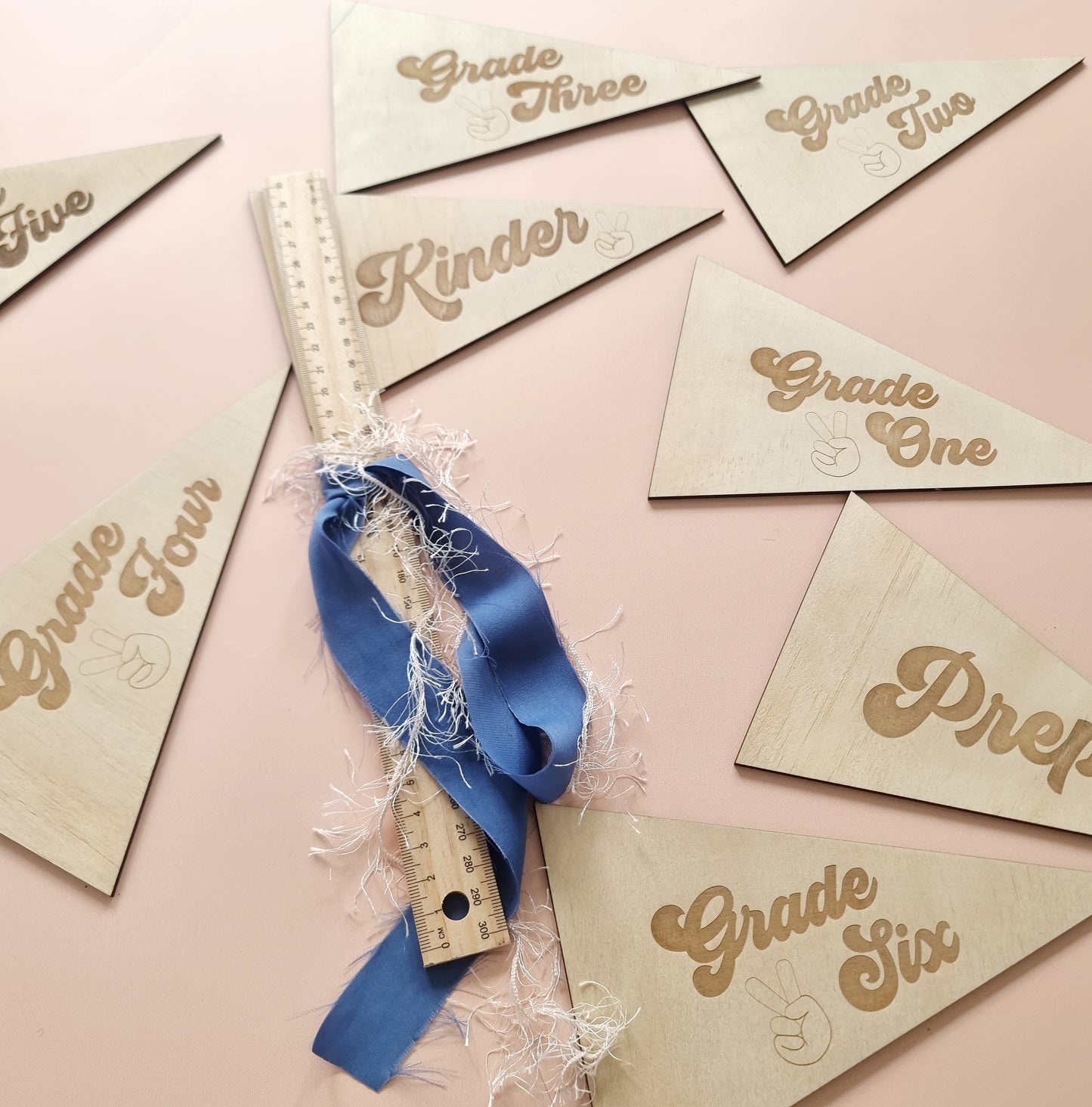 Interchangeable School Pennant Flags Ply or Felt