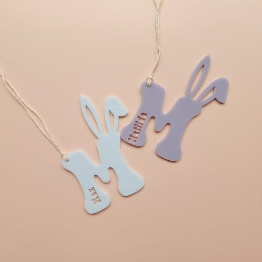 Personalised Letter Acrylic Easter Basket Tag