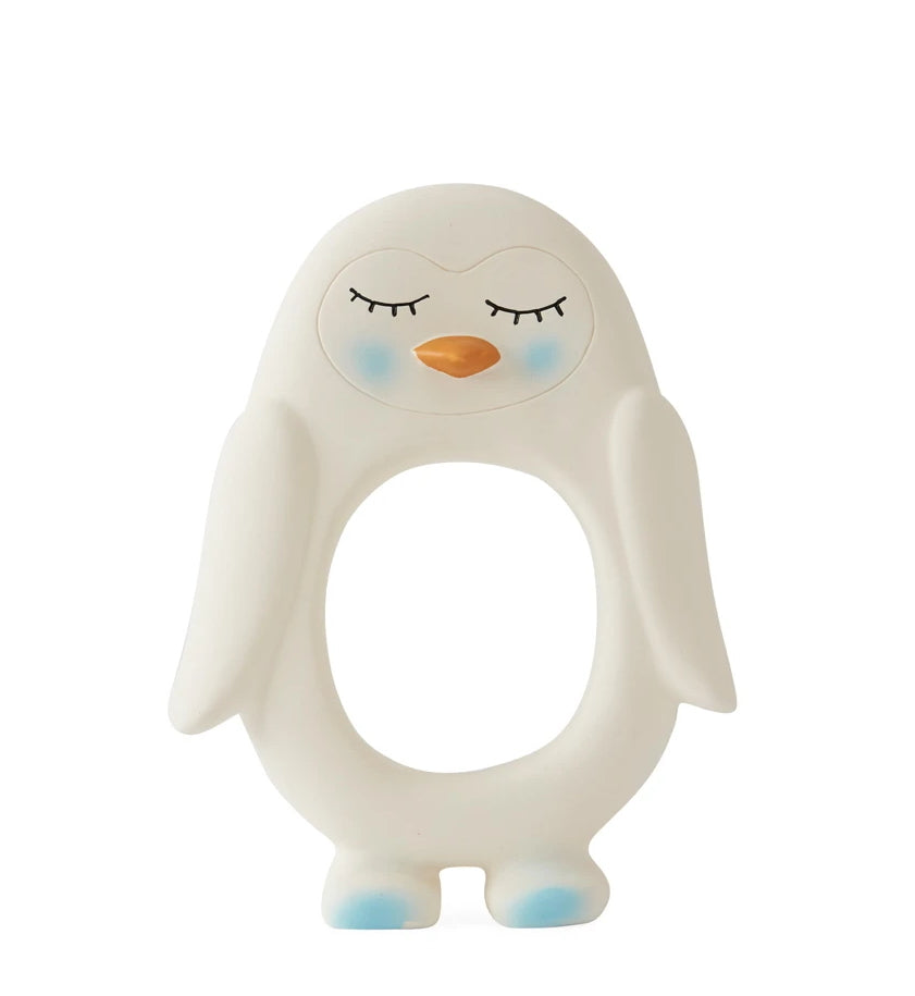 Penguin Baby Teeter~Off White