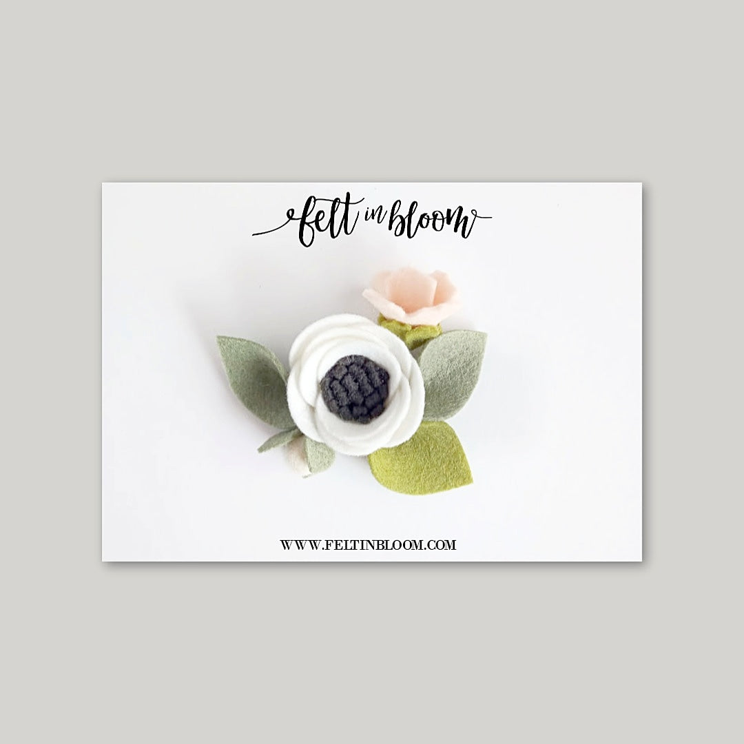 ANEMONE ~ PETITE BLOOM HEADBAND/CLIP