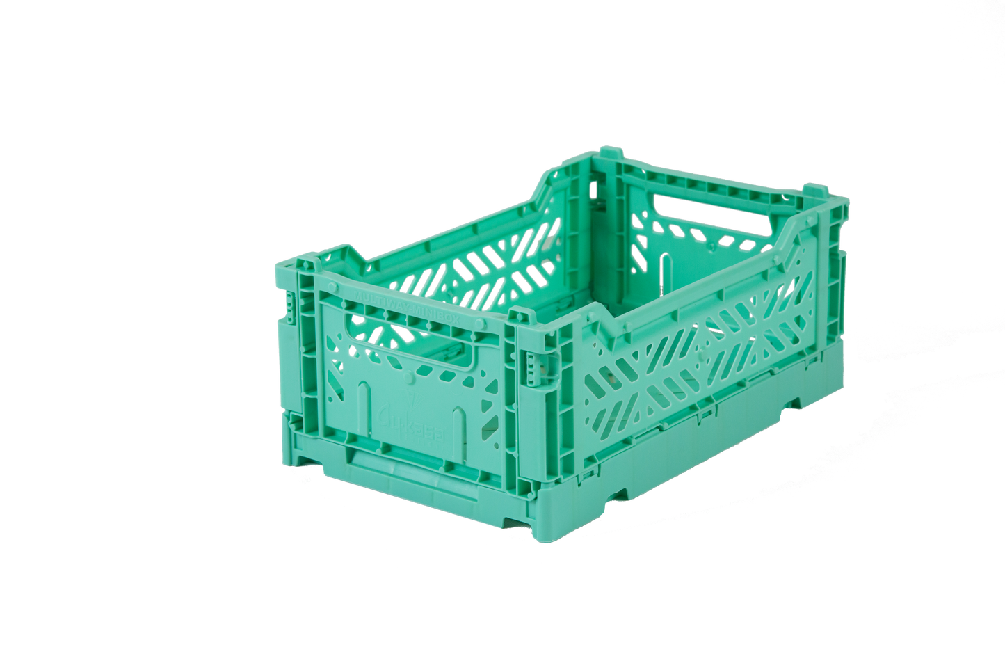 MINI FOLDING STORAGE CRATE ~ MINT