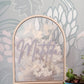 Personalised Preserved Floral arch (no light)
