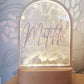 Personalised Preserved Floral Nightlight