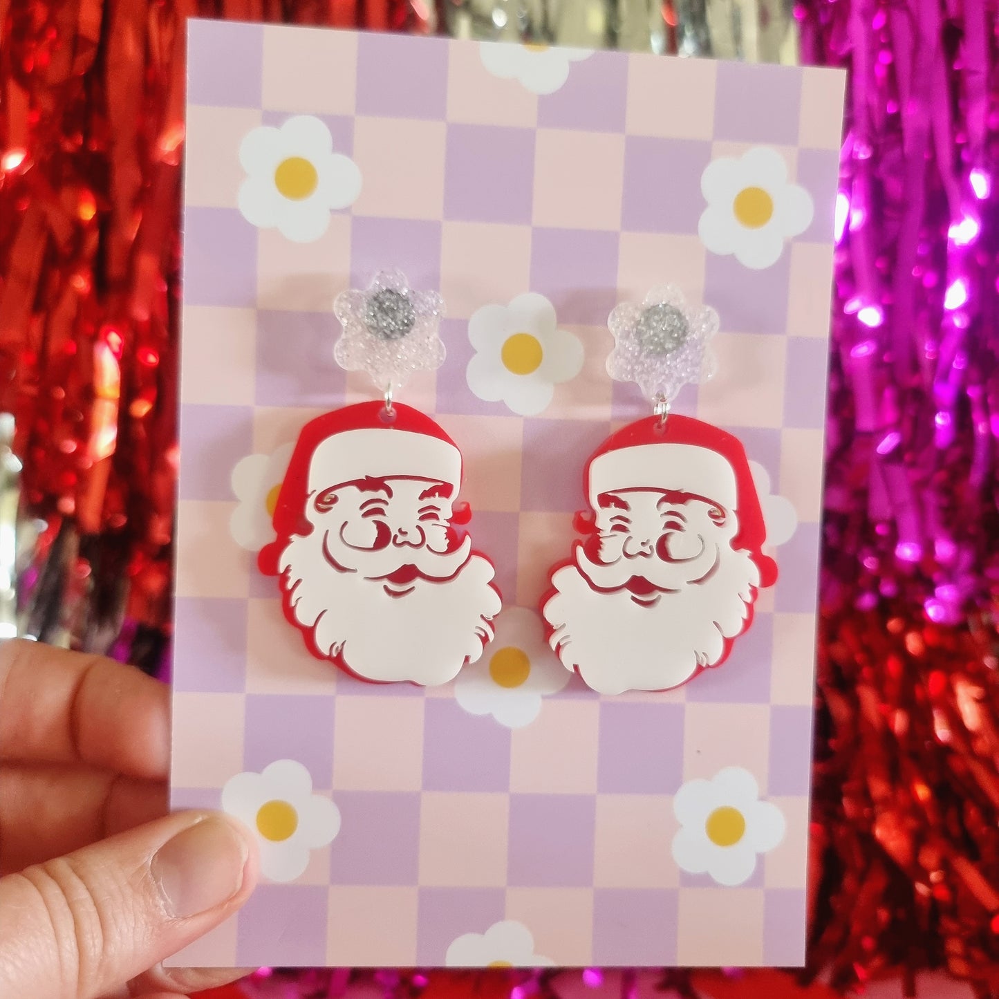 Santa Earrings