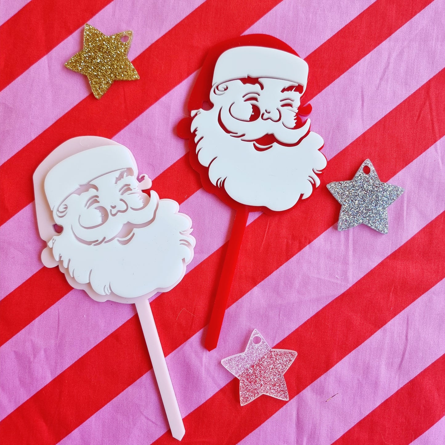 Santa Plant Stake/Cake Topper