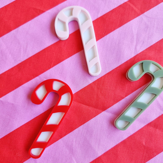 Mini Candy Cane Drink Markers/Decor