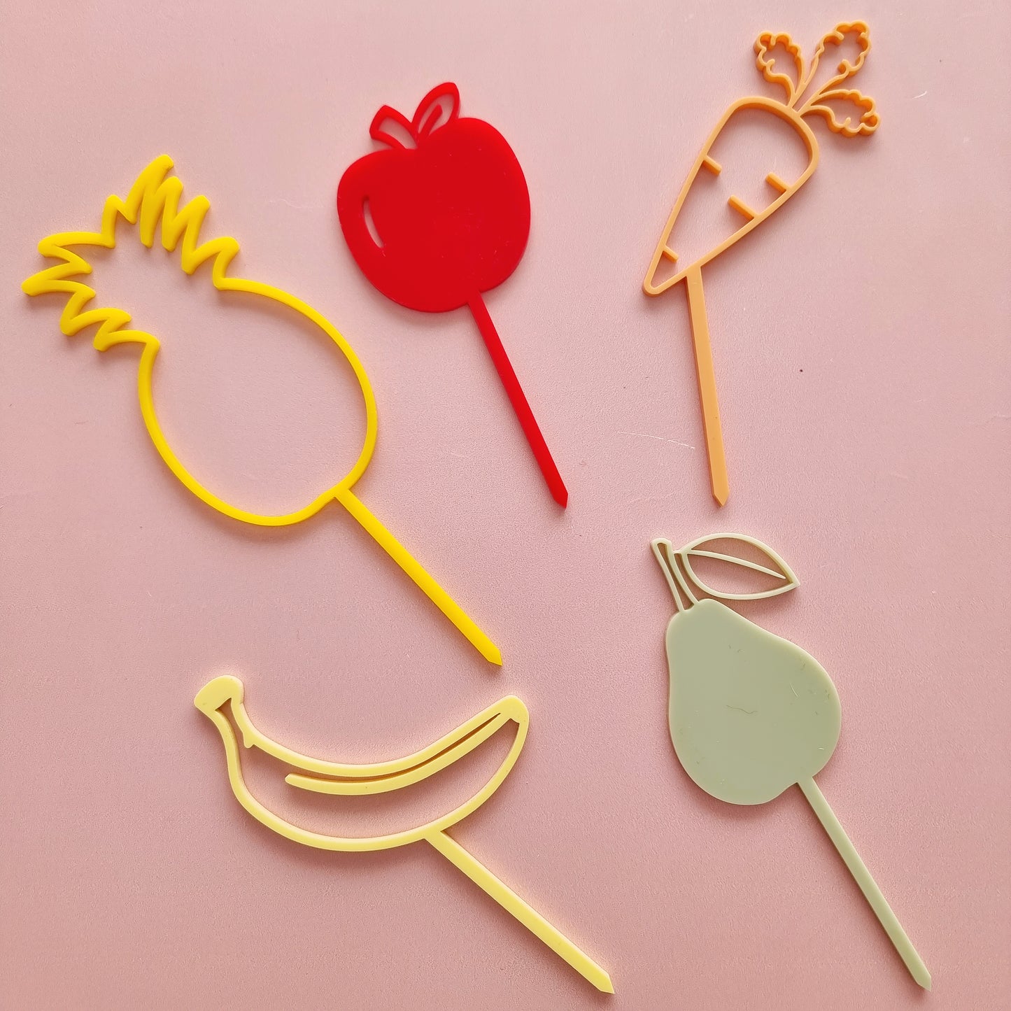 Fruit and veggie Cake Picks