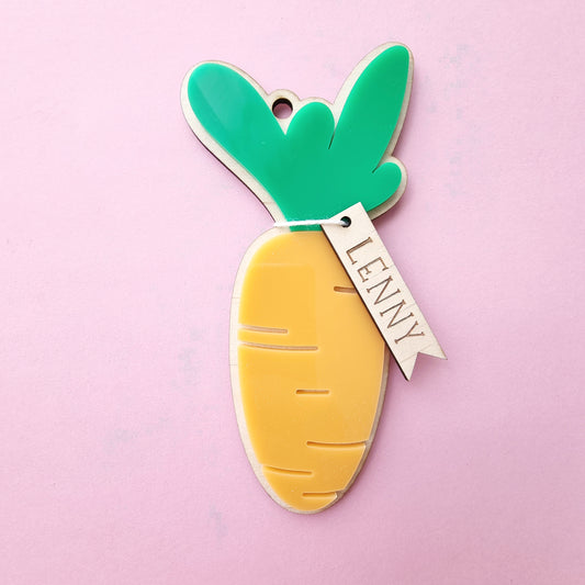 Personalised Easter Tag ~ Carrot