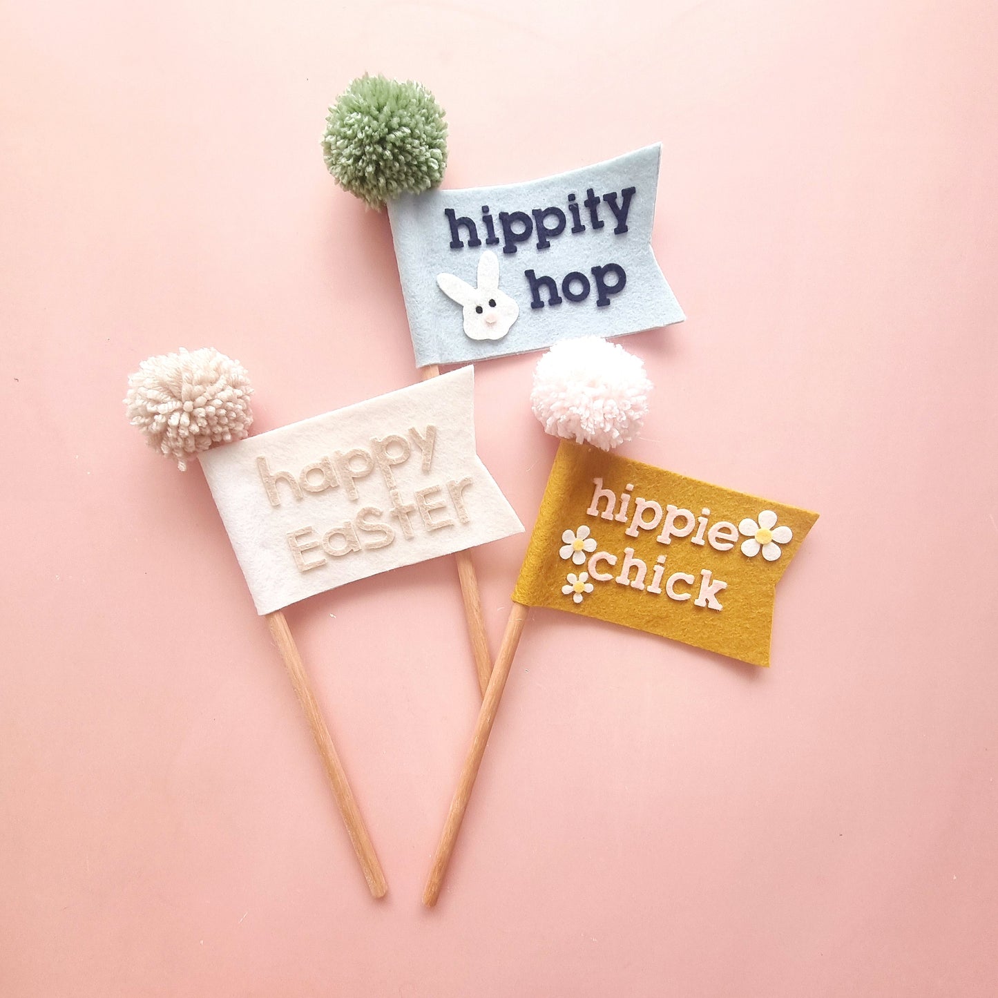 Easter Flag Wand ~ Hippie Chick