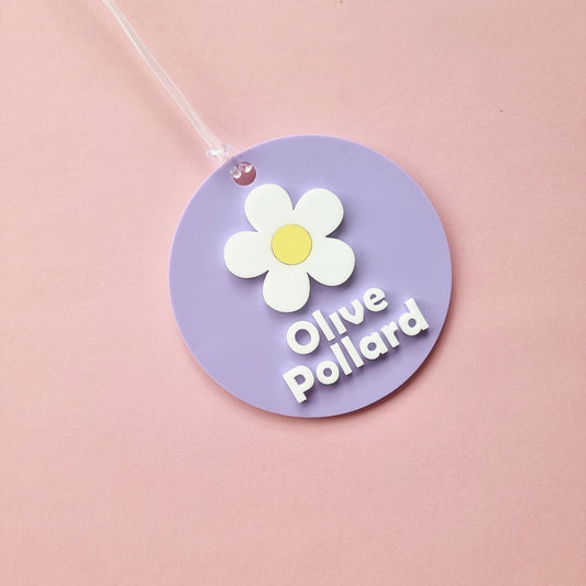 Round School Bag Tag~ Shape