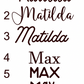 MDF Name Plaque