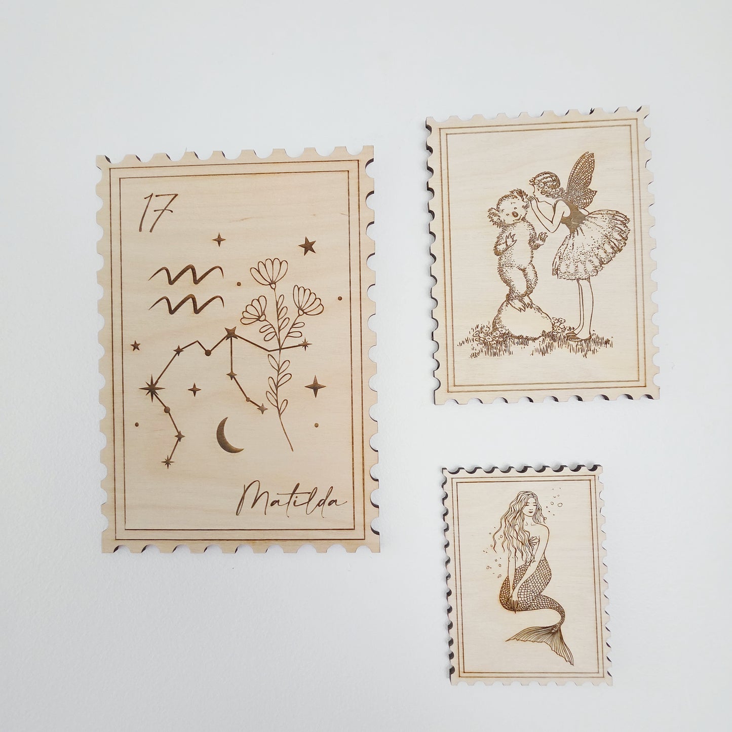 Stamp Trio ~ Floral Star Sign