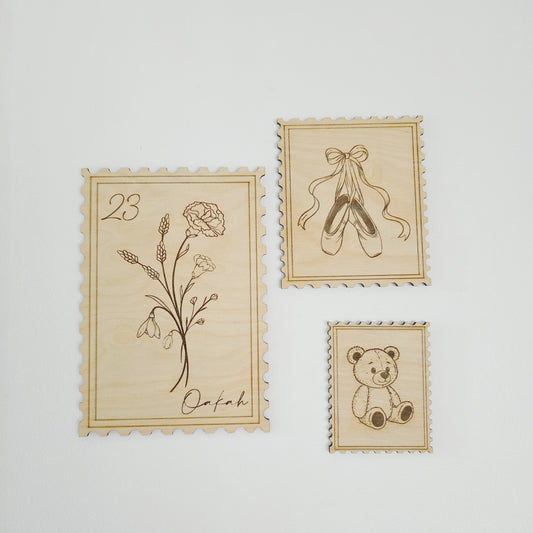 Stamp Trio ~ Birth Flower