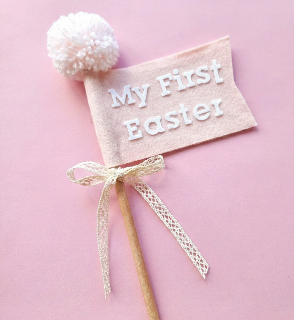 Easter Flag Wand ~ My First Easter (multiple colour options)