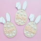 Bunny easter egg tag, with or without daisies
