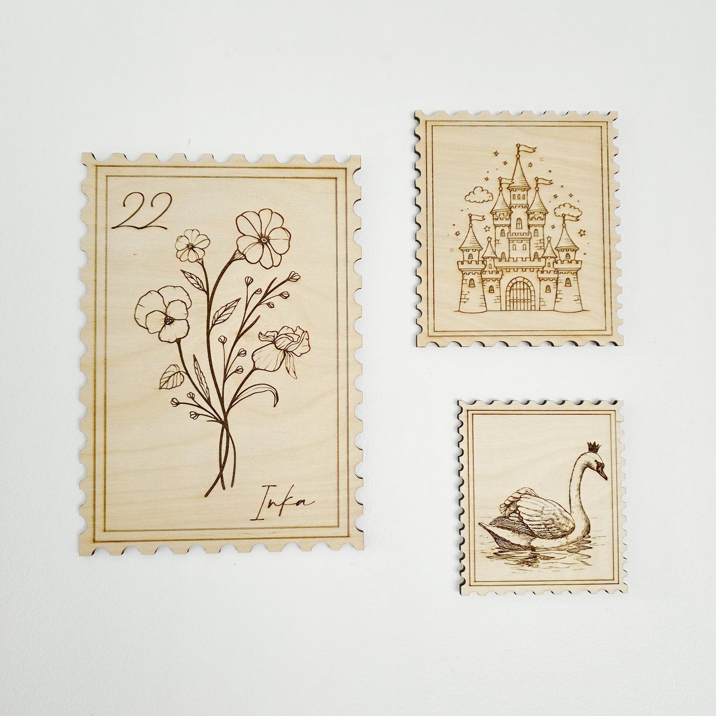 Stamp Trio ~ Birth Flower