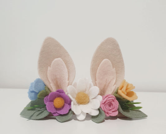 Mini Daisy Blossom Bunny Ears ~ Rainbow