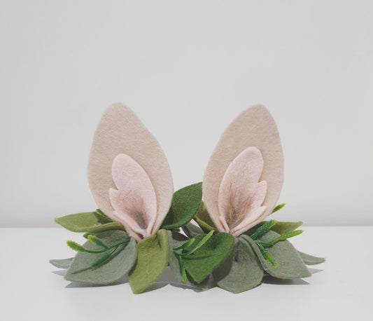 Mini Daisy Blossom Bunny Ears ~ Leaves