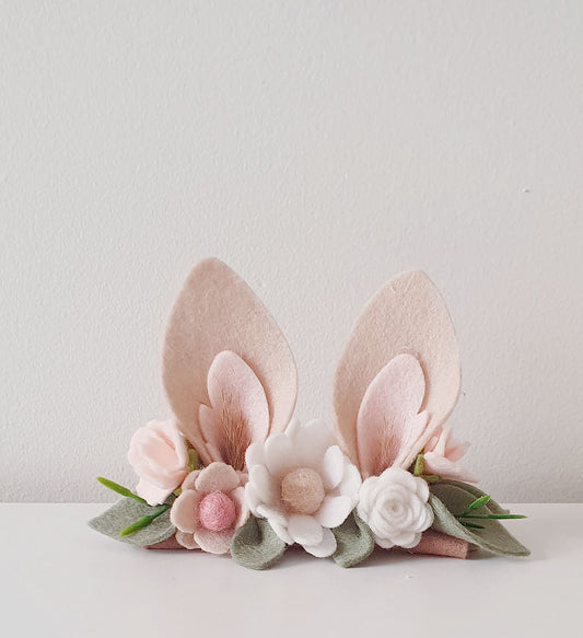 Mini Daisy Blossom Bunny Ears ~ Neutral