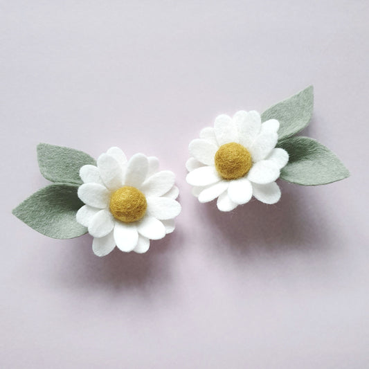 Daisy Piggy Blooms ~ White