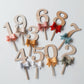Bow Number Cake Topper 0 - 9