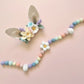 Pastel Daisy and Egg Felt Ball Garland