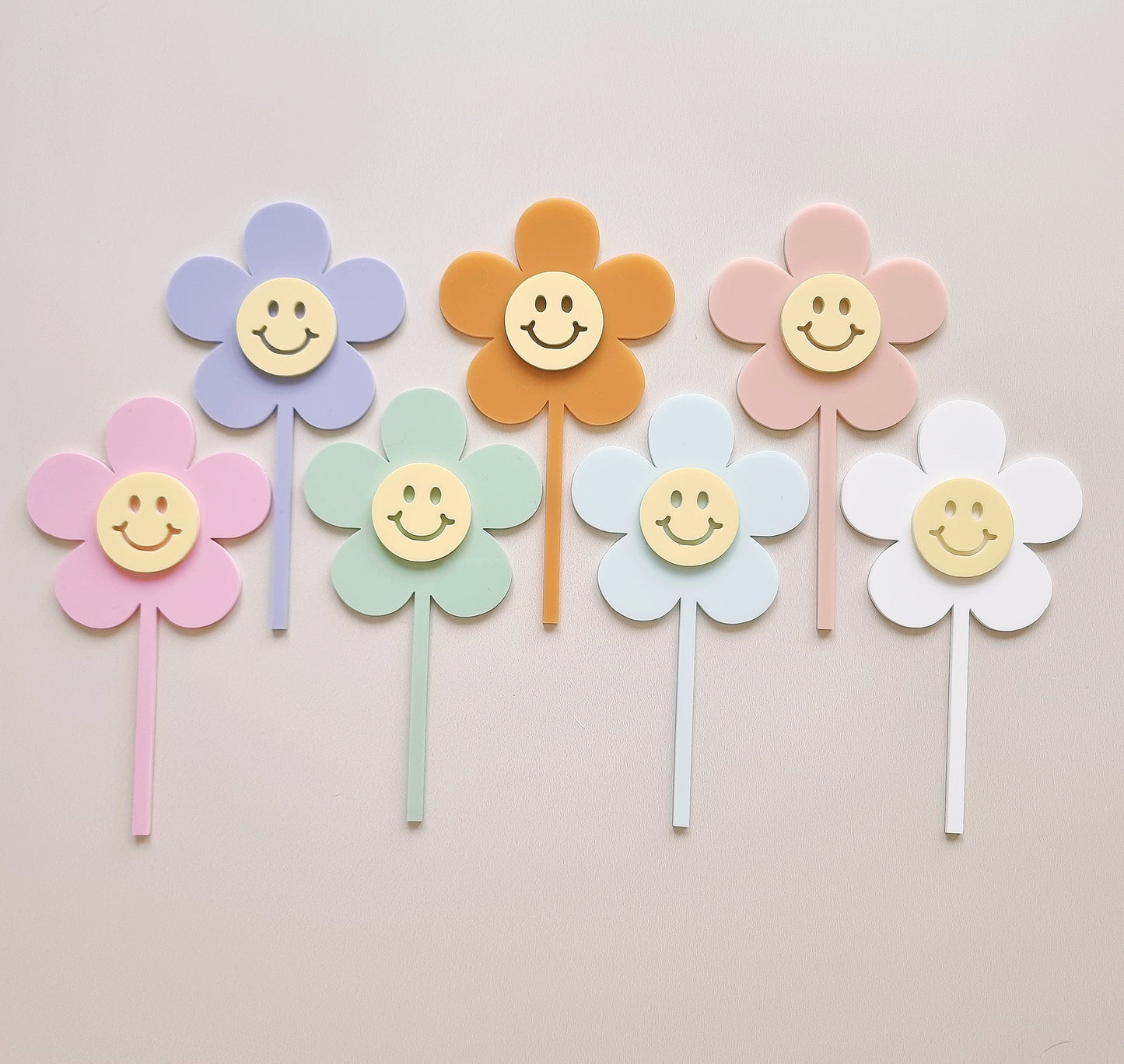 Acrylic 'Have A Nice Daisy' Cake Toppers/Plant Stakes