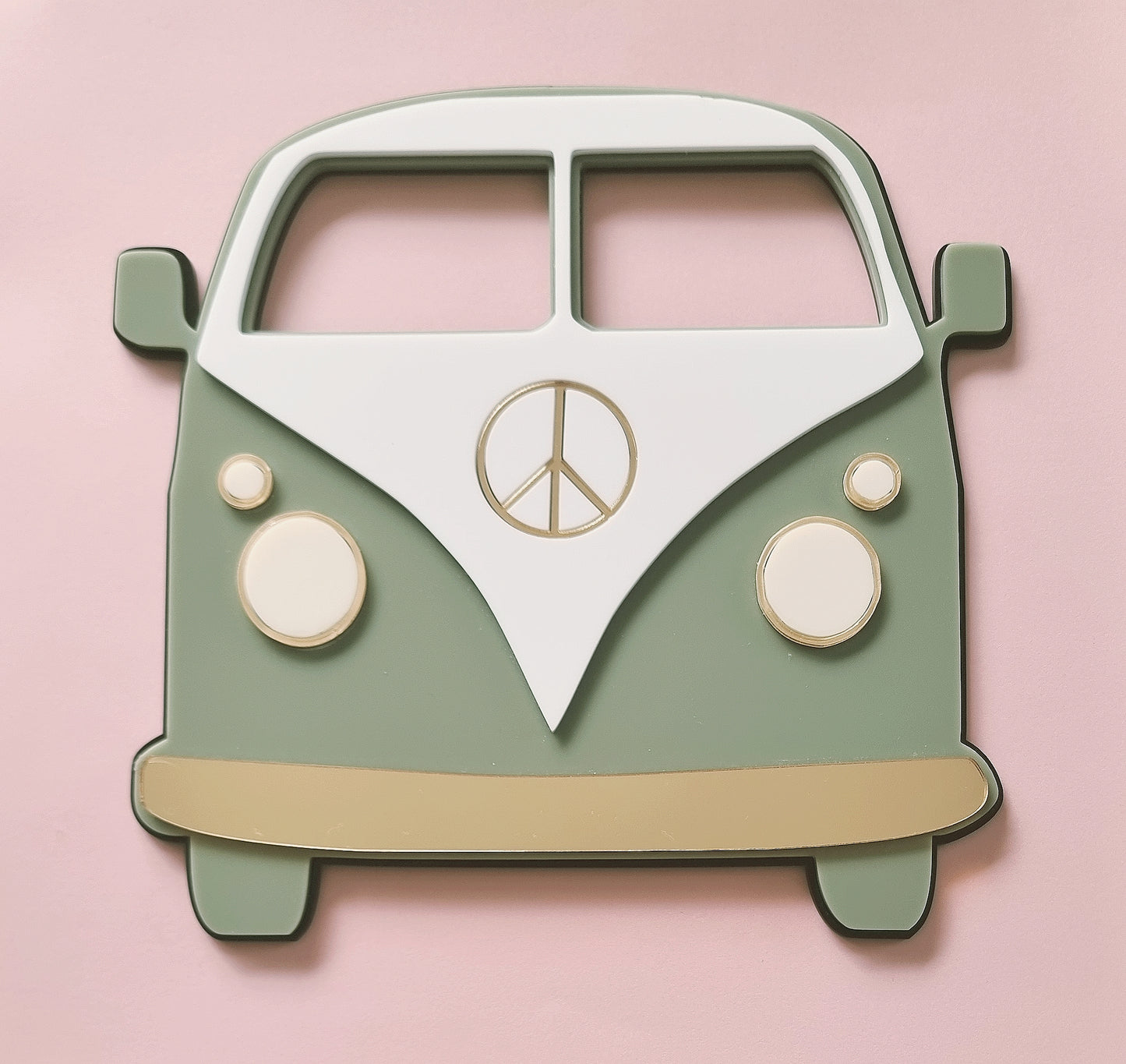 3d Kombi Van Wall Plaque