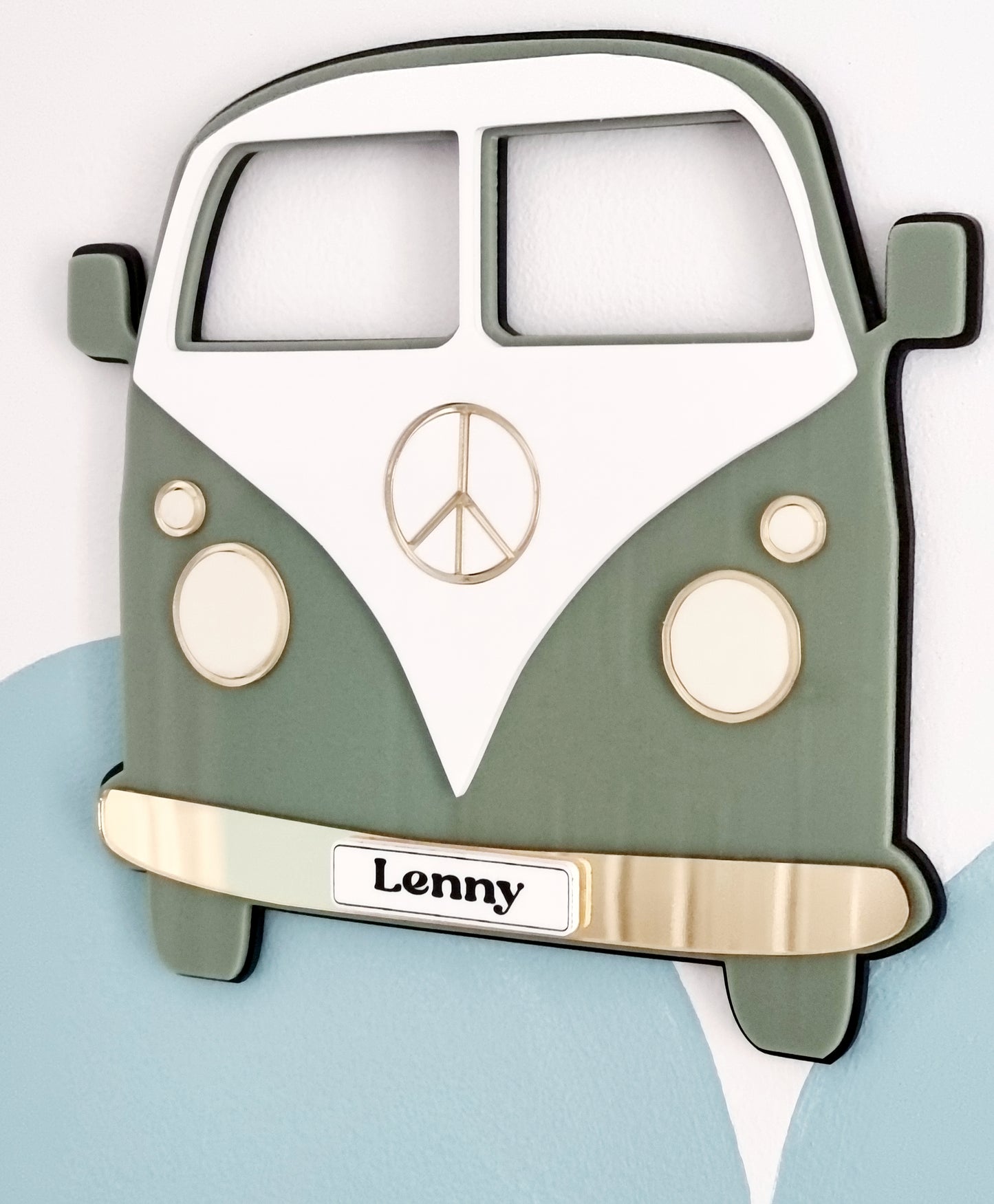 3d Kombi Van Wall Plaque