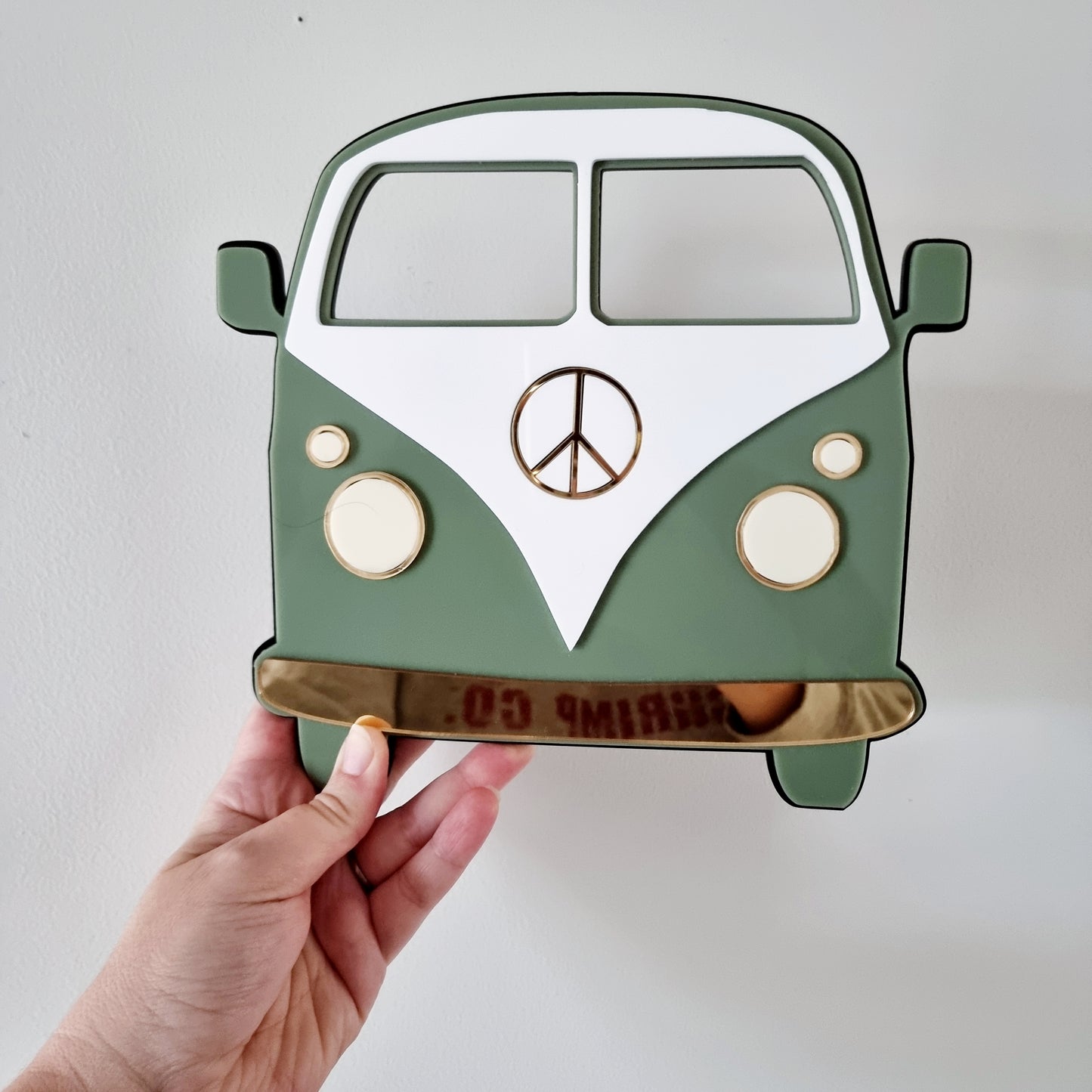 3d Kombi Van Wall Plaque