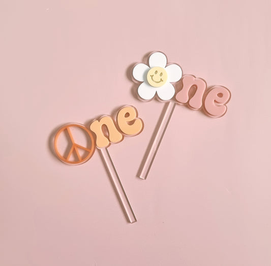 'One' Cake Toppers