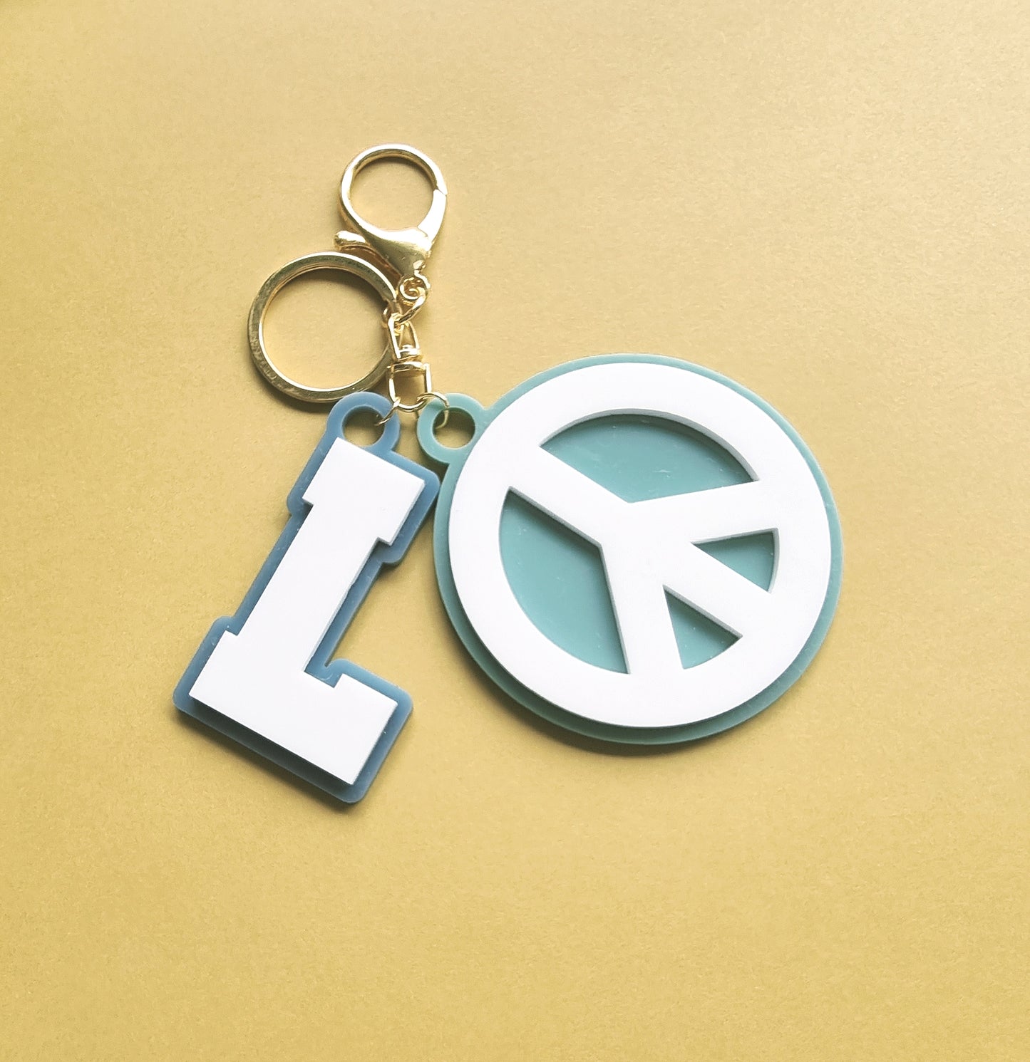 Initial Bag Tag/Key Ring