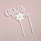 Personailsed 2 layer Acrylic Topper with or without Daisy