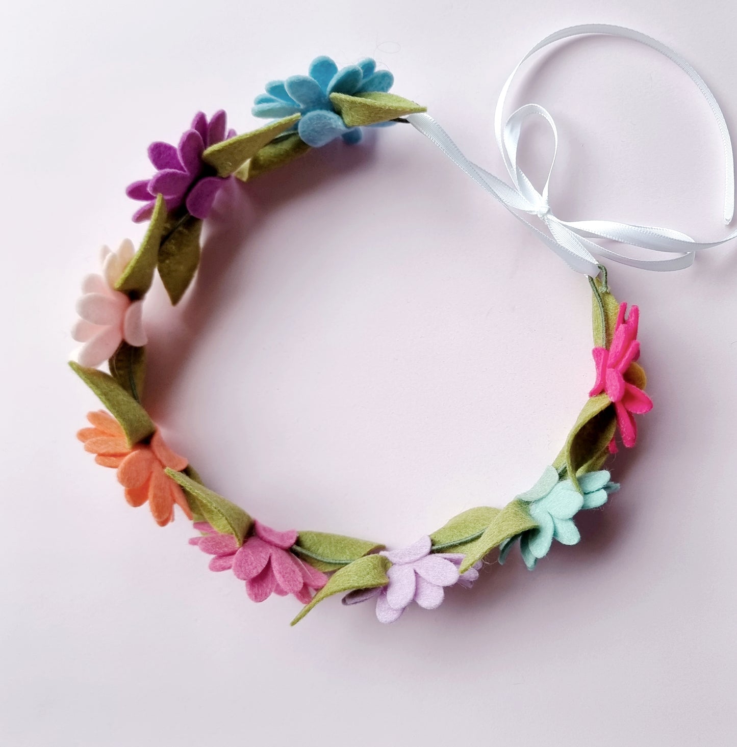 Rainbow Daisy Chain  Flower Crown