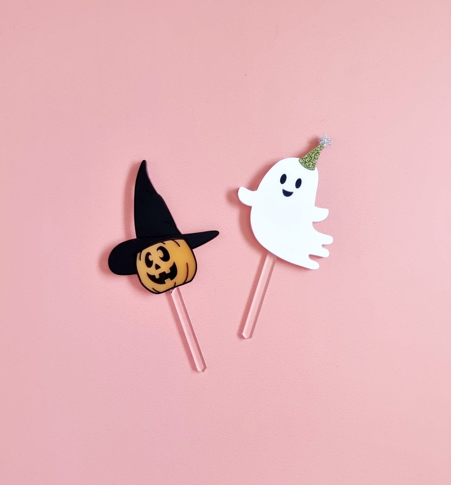 Party Ghost or Pumpkin Witch Cake Topper