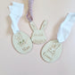 Personalised Bunny With Glasses Easter Bag Tag ~ 4 Styles