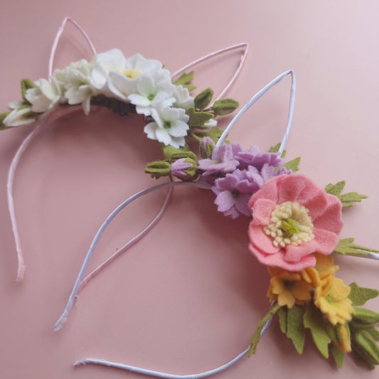 Felt Floral Bunny Ears