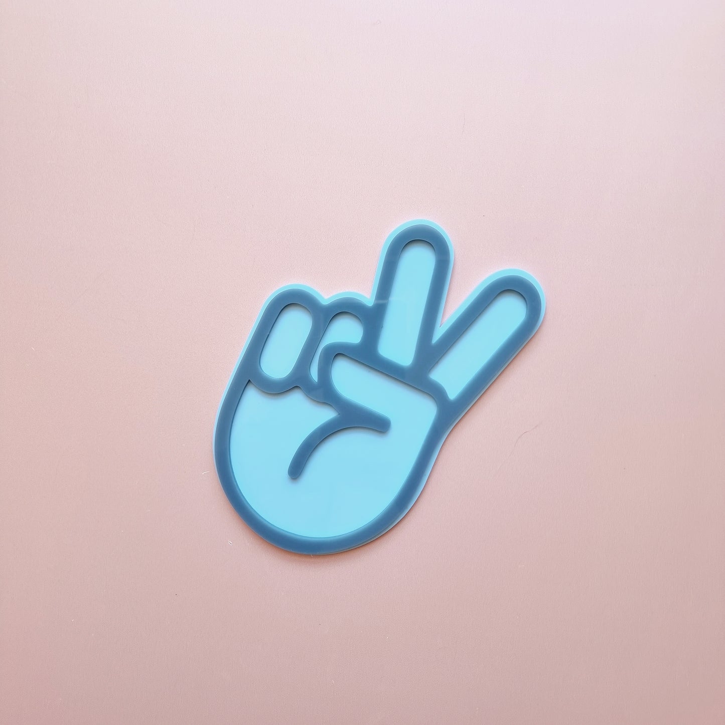peace hand wall plaque