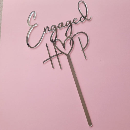 Engagement Cake Topper