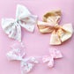 Frayed Edge Bow ~ gingham multicolour