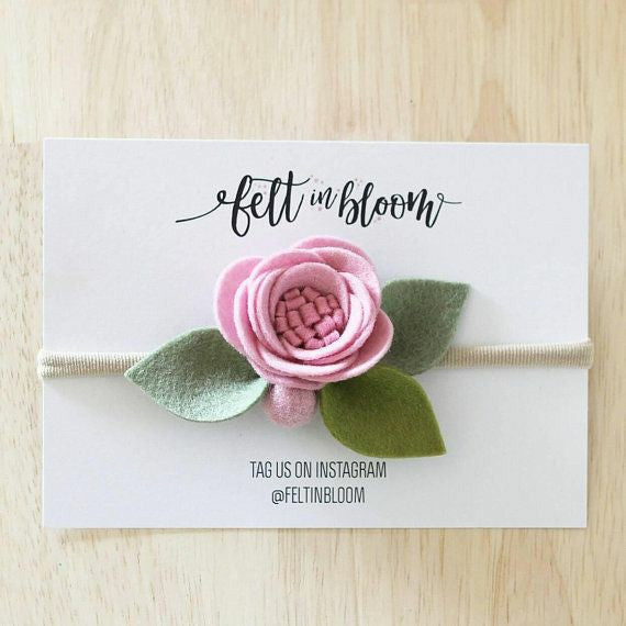 ROSE~ SINGLE BLOOM HEADBAND/CLIP
