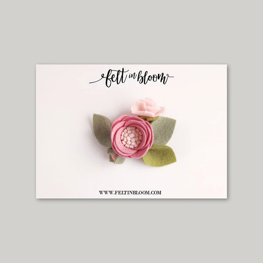 ROSE ~ PETITE BLOOM HEADBAND/CLIP