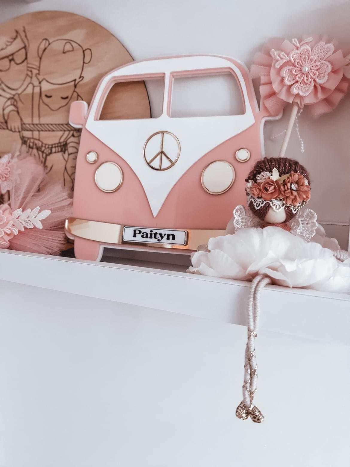 3d Kombi Van Wall Plaque